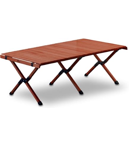 Amazon | VASTLAND(ヴァストランド) ウッドロールトップテーブル 120cm